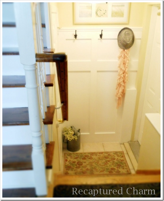 organizing shoe clutter in mudroom foyer or entrance, foyer, organizing, painted furniture, repurposing upcycling, storage ideas