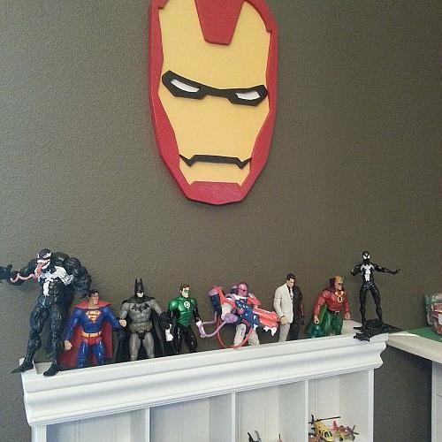 my son loves superheroes decorating the playroom, entertainment rec rooms, home decor, my son like this spot for Ironman