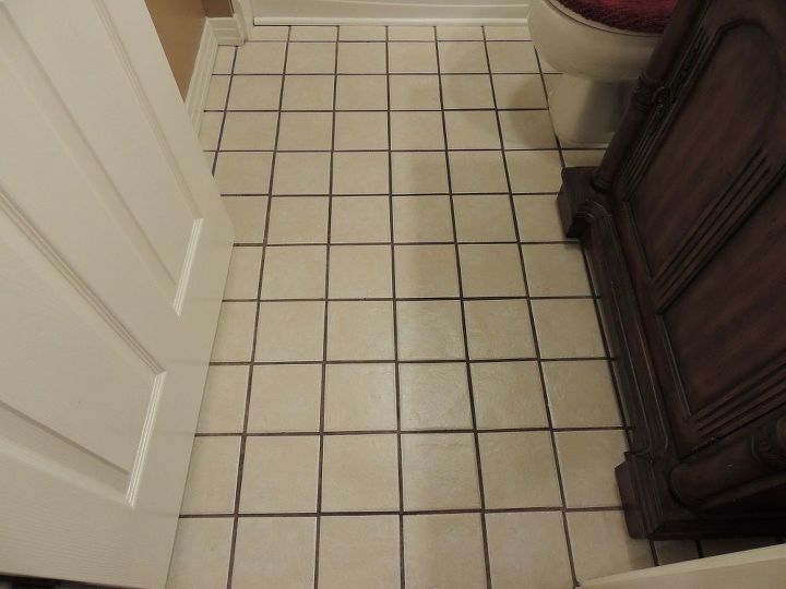 ployblend grout renew an affordable easy way to update your grout color, painting, tile flooring, tiling, Before