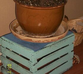 ideas for crates, repurposing upcycling, plant stand