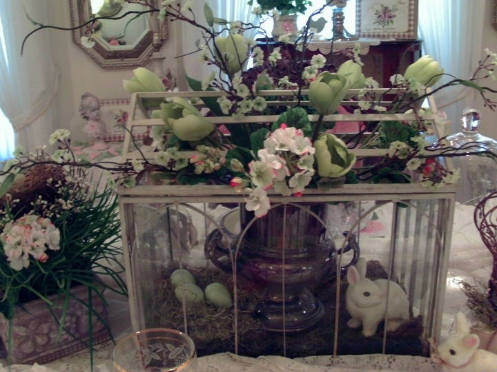 spring tablescape, seasonal holiday decor