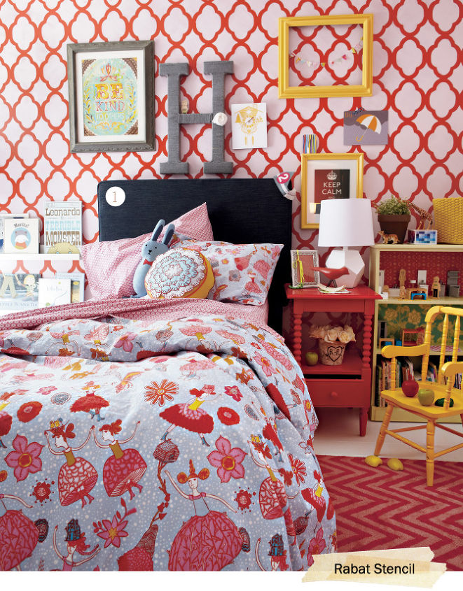 The Loveliest Little S Room Using Rabat Stencil The Loveliest Little S Room Using Rabat Stencil