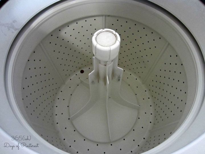 how to clean your washing machine, appliances, cleaning tips, how to, Note the ever present penny at the bottom