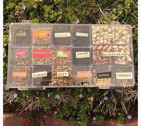 bead box seed library, gardening, repurposing upcycling, Bead Box Seed Library