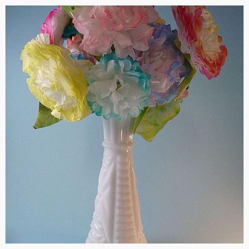 coffee filter bouquet, crafts, Finished bouquet