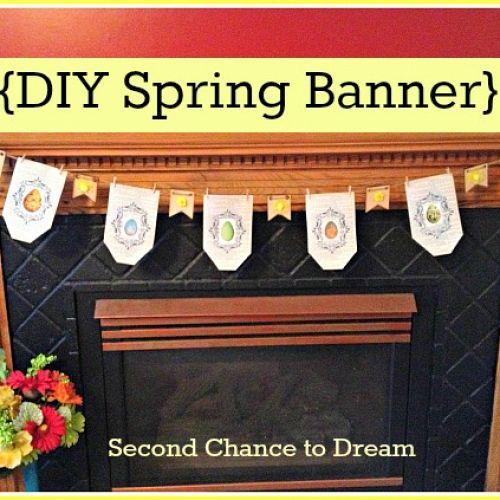 diy printable spring banner, crafts, seasonal holiday decor, Printable Spring Banner