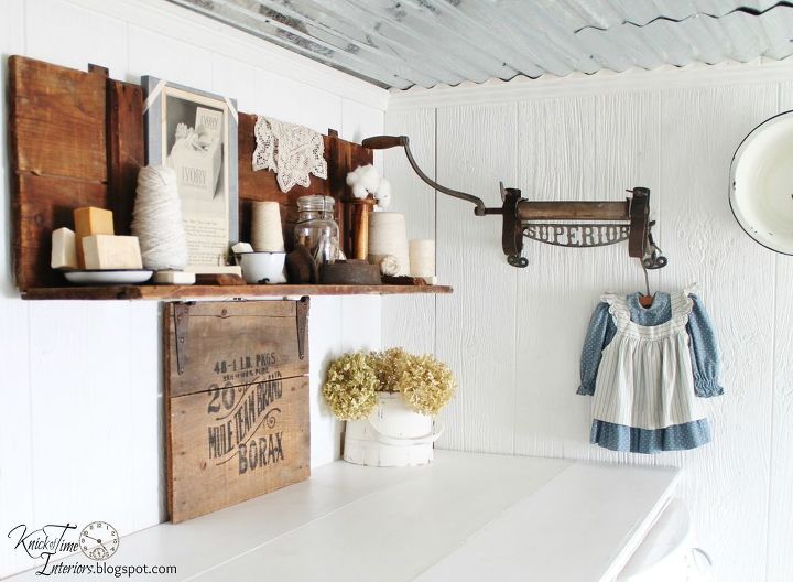 farmhouse laundry room, home decor, laundry rooms, Laundry Room After
