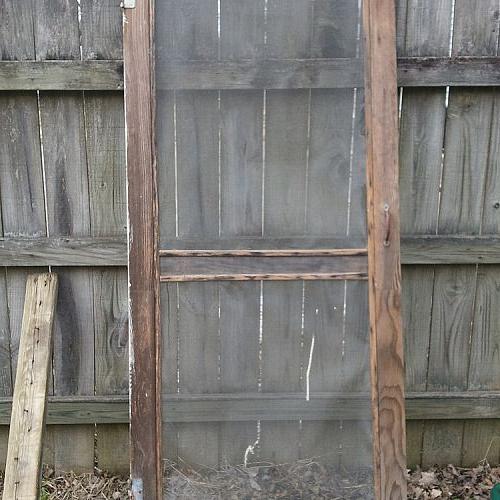 how to transform a vintage screen door into a craft show display stand, crafts, repurposing upcycling, Old screen door as found on the curb