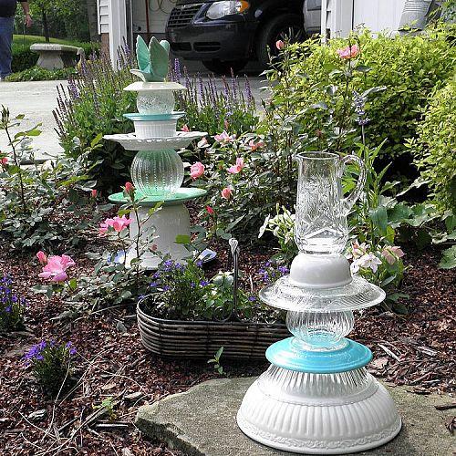 easy garden art it s time, gardening, Blue and white one is one of my favorites