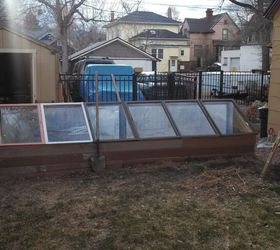 cold frame garden, diy, gardening, raised garden beds, 3 4 done I still want to paint it with some extra Purple paint we painted the Chicken coop with