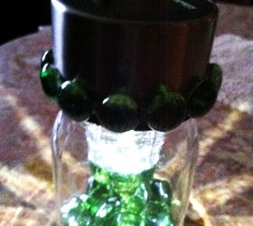 another solar light in a jar, crafts, lighting, Close up of the gems