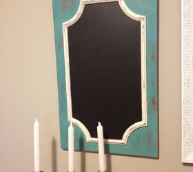 hanging chalk board from old cabinet door, chalk paint, chalkboard paint, crafts, home decor, painting, repurposing upcycling, Chalkboard made out of 2 cabinet door
