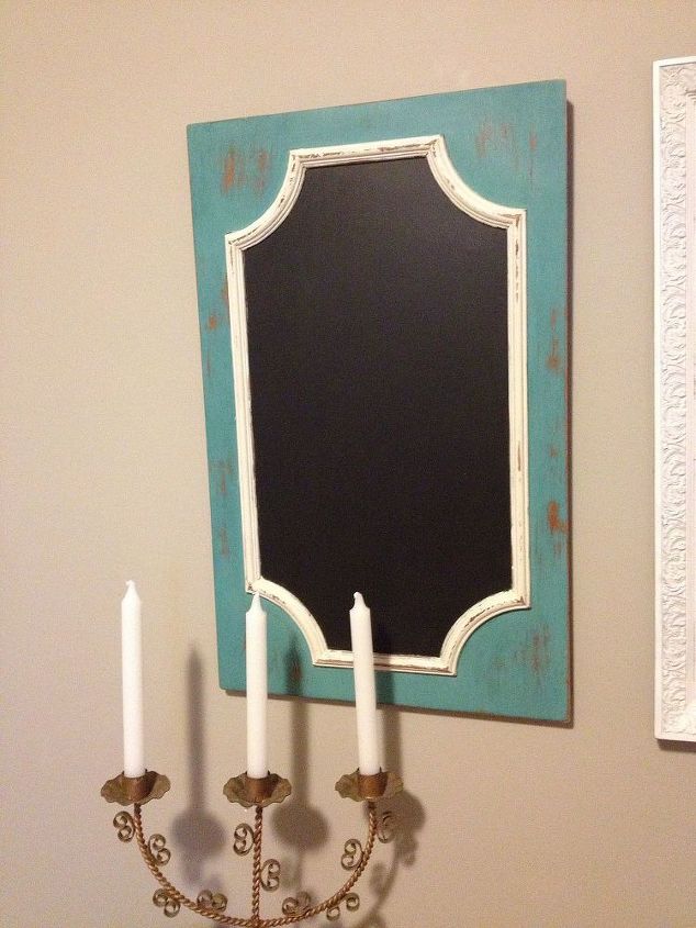 hanging chalk board from old cabinet door, chalk paint, chalkboard paint, crafts, home decor, painting, repurposing upcycling, Chalkboard made out of 2 cabinet door