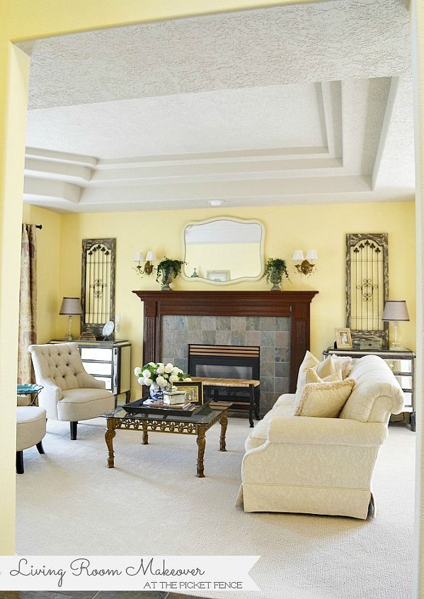 my traditional meets french country living room makeover, home decor, living room ideas