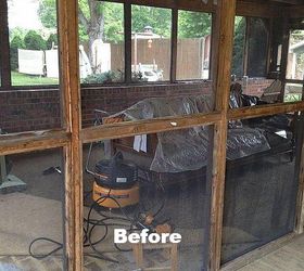 from simple screened porch to entertaining oasis cheap, Cleaning