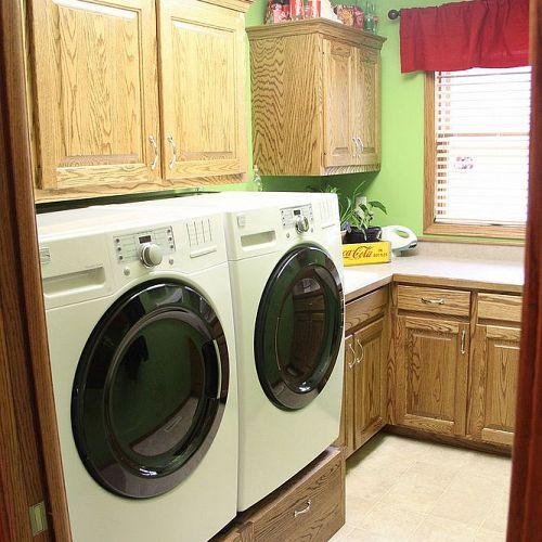 laundry room makeover, laundry rooms, Here is the after They work great and are super functional