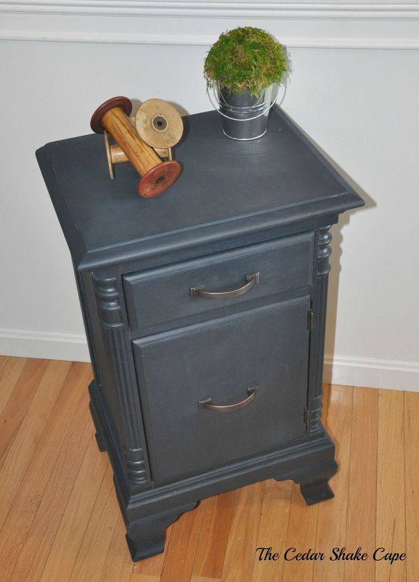 nightstand makeover using milk paint, painted furniture, painting, repurposing upcycling