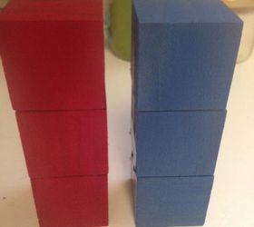 diy wooden patriotic firecrackers, crafts, decoupage, home decor, patriotic decor ideas, seasonal holiday decor, Paint with either spray paint or craft paint