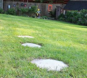 a quicker and easier way to stepping stones, concrete masonry, outdoor living, Finished stones take about 3 hours to dry overnight before walking on them