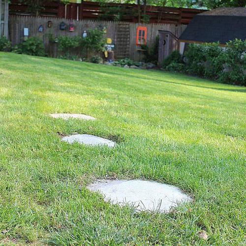 a quicker and easier way to stepping stones, concrete masonry, outdoor living, Finished stones take about 3 hours to dry overnight before walking on them