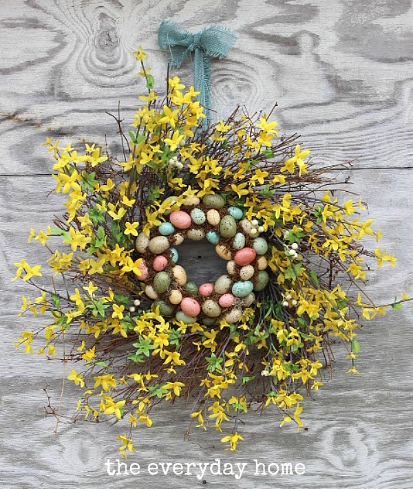 how to recycle upcycle to create an easy 3 step spring wreath, crafts, easter decorations, how to, seasonal holiday decor, wreaths
