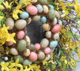 how to recycle upcycle to create an easy 3 step spring wreath, crafts, easter decorations, how to, seasonal holiday decor, wreaths