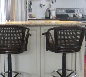 q 10 bar stools a steal now what should i do with them, kitchen island, painted furniture