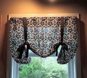 diy no sew kitchen curtains