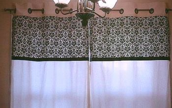 DIY No Sew Kitchen Curtains