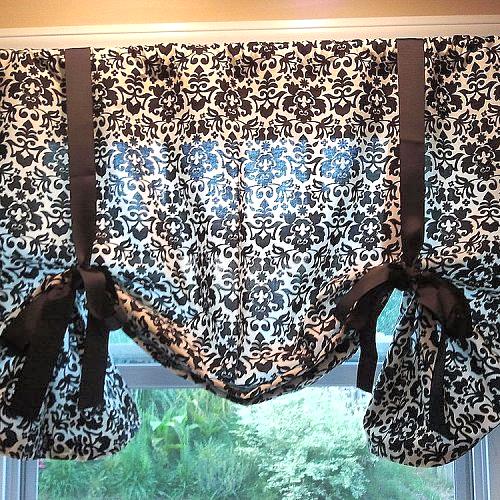 diy no sew kitchen curtains