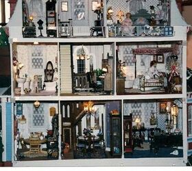 my victorian miniature doll house made with love, crafts, Back