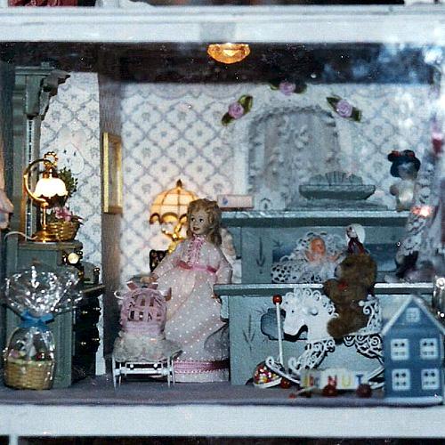 minha casinha de bonecas vitoriana em miniatura feita com amor, quarto de meninas