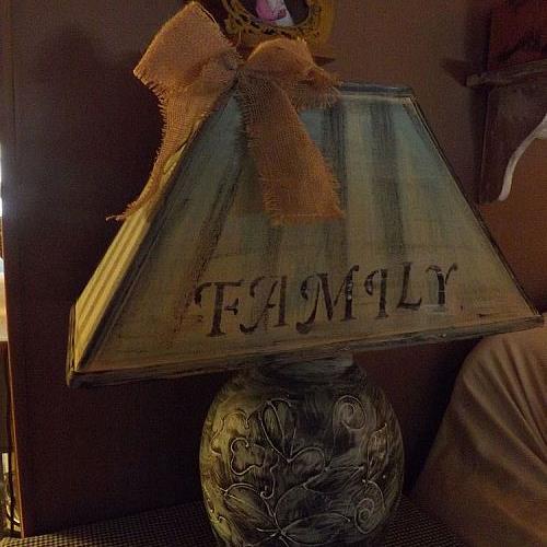 a vintage takeover for a tired old lamp with my glue gun, crafts, lighting, repurposing upcycling, A new look for an old tired lamp
