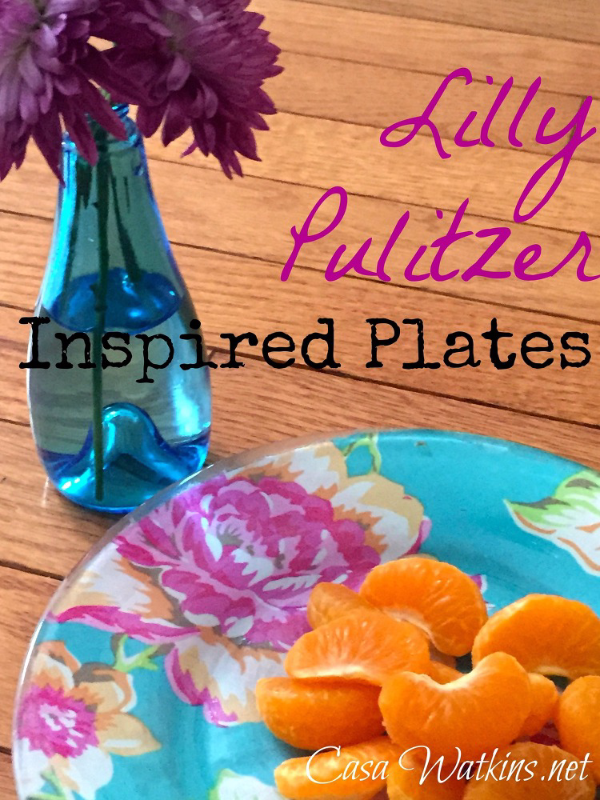 platos inspirados en lilly pulitzer por menos de 3 dlares