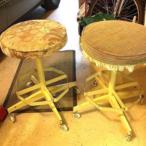 goodwill finds, painted furniture, These were not pretty They were about 6 99 ea
