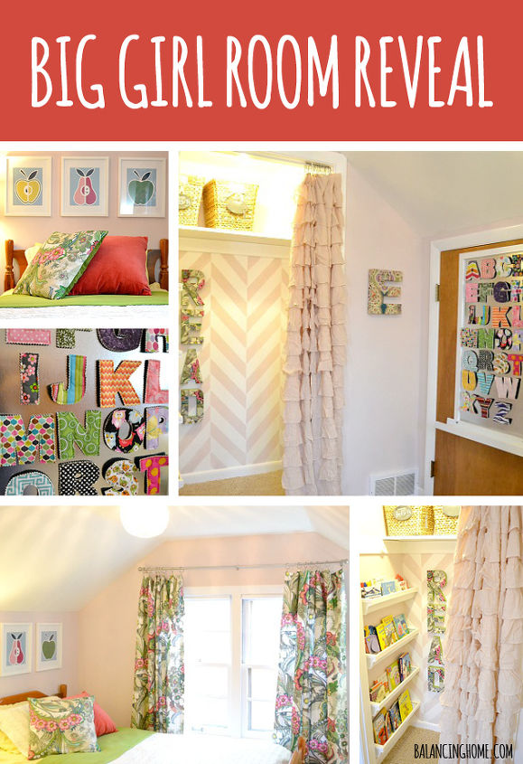 big girl room reveal, bedroom ideas, home decor, A fun kid room revealed