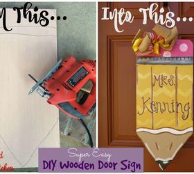 wordworking sign present teacher, crafts, doors, how to, repurposing upcycling