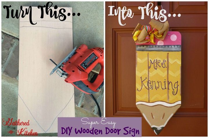 wordworking sign present teacher, crafts, doors, how to, repurposing upcycling