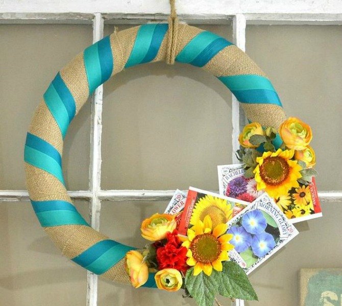 10 insanely creative ways to use pool noodles outside the pool, Craft a colorful spring wreath