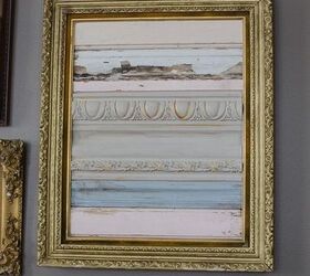 gold frame gallery wall, wall decor