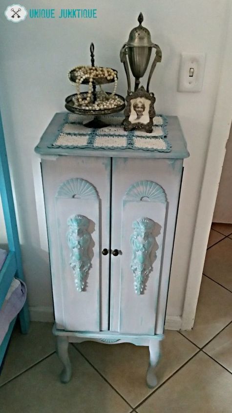moms jewelry armoire, chalk paint, painted furniture