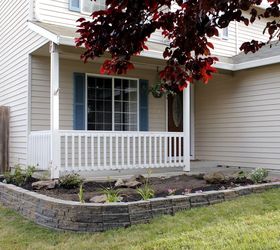 up your curb appeal with a stunning retaining wall, concrete masonry, curb appeal, gardening, outdoor living, raised garden beds