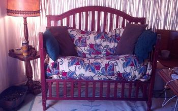 Baby Bed Transformed Into Love Seat Bench