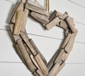 diy driftwood heart wreath, crafts, seasonal holiday decor, valentines day ideas, wreaths