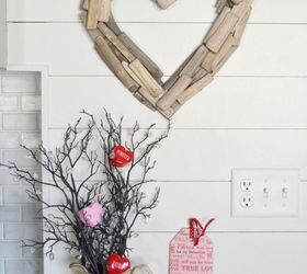 diy driftwood heart wreath, crafts, seasonal holiday decor, valentines day ideas, wreaths