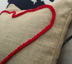 15 minute diy valentine pillow, crafts, seasonal holiday decor, valentines day ideas