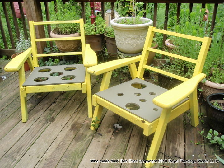 when is a chair not a chair, gardening, outdoor furniture, outdoor living, painted furniture, repurposing upcycling, succulents, Holey Chairs