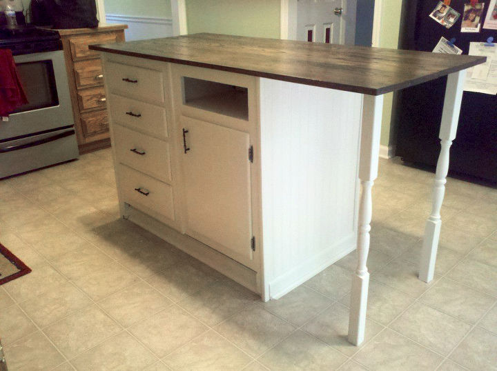 Old Base Cabinets Repurposed To Kitchen Island Hometalk