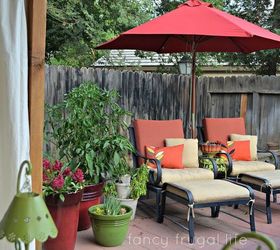 drop cloth curtains patio makeover, home decor, outdoor living, patio, reupholster, window treatments