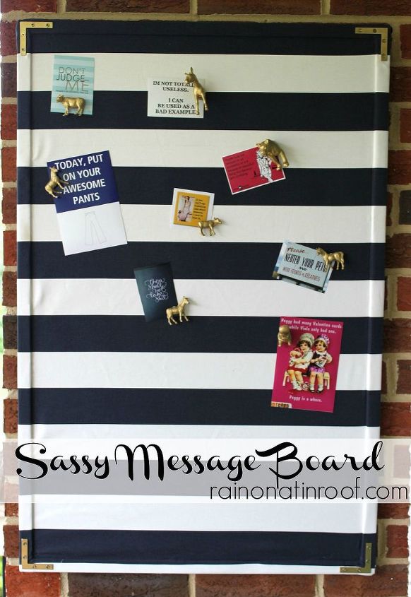 sassy fabric covered message board, crafts, repurposing upcycling